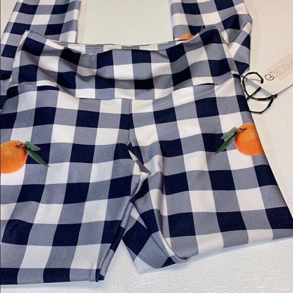 nwt Goldsheep citrus gingham leggings sz xs - Picture 6 of 8